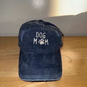 Dog Mom Navy Blue Cap